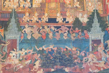 Veggmalerier i Buddhaisawan-kapellet, Wang Na-palasset