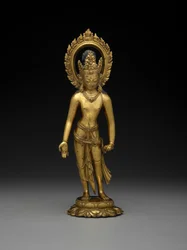 Padmapani, 8. eller 9. århundre (forgylt bronse)