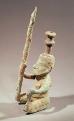 Warrior, Dong-son Civilization, fra Vietnam (bronse)