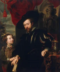 Portrett av Rubens med sønnen Albert (kopi fra den tapte originalen på slutten av 1610-tallet)