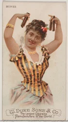 Bones, fra Musical Instruments-serien N82 for Duke-sigaretter, 1888., 1888.