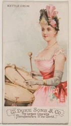 Kettle Drum, fra Musical Instruments-serien N82 for Duke-sigaretter, 1888., 1888.