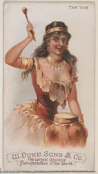 Tam Tam, fra Musical Instruments-serien N82 for Duke-sigaretter, 1888., 1888.