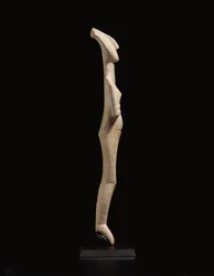 Kykladisk liggende kvinneskikkelse, navnestykke til Schuster-mesteren, Early Cycladic II, ca. 2400 f.Kr.