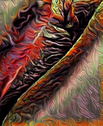 Red Tear, 2021 (digital)