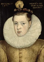 Portrett av James VI av Skottland, senere James I av England (1566-1625) 1586