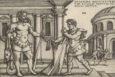 Lichas Bringing the Garment of Nessus to Hercules, fra The Labors of Hercules.