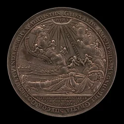 Død av Gustavus II Adolphus, 1594-1632, konge av Sverige 1611 [forside], 1634.