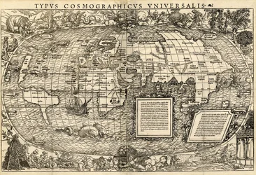 Typus Cosmographicus Universalis (verdenskart), ca. 1532 (tresnitt)
