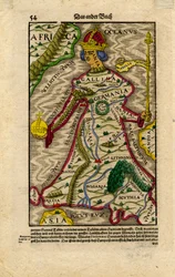 Allegorisk kart over Europa, ca. 1540–50 (tresnitt)