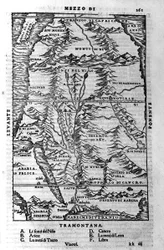 Nilens løp - i "" Cosmographia"" av Sebastiano Munster