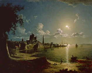 Måneskinnsscene, Southampton, 1820