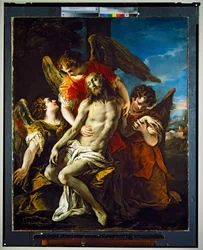 Pieta, udatert (olje på lerret)
