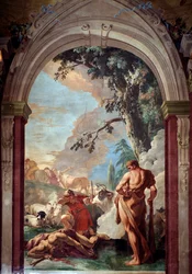 Hercules og Cacus - Fresco