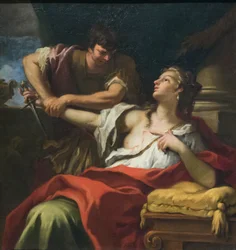 Romersk Lucretia, slutten av 1600-tallet (olje på lerret)