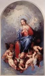 Den ulastelige jomfru Maria (olje på lerret