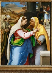 La visitation - besøket, Jomfru Maria besøker den hellige Elisabeth ...