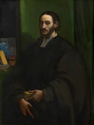 Portrett av en humanist, ca. 1520 (olje på panel overført til hardboard)