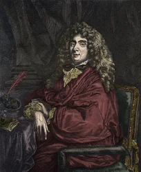 Portrett av Jean-Baptiste Poquelin dit Moliere (Jean Baptiste Poquelin