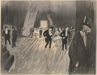Backstage av balletten, ca. 1900.