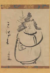 'Tenmangu', Sugawara no Michizane as Tenjin Reiser til Kina, tidlig på 1800-tallet.