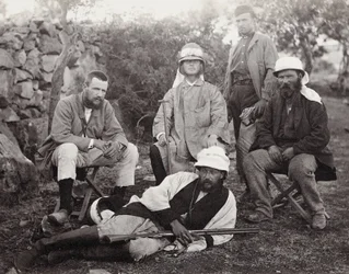 Gruppe av oppdagere, Judea-distriktet, Palestina, 1867