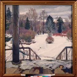 Våren kommer - Maleri av Sergei Arsenyevich Vinogradov (1869-1938), olje på lerret
