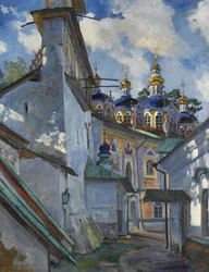 Utsikt over Pskovo-Pechersky-klosteret, 1928