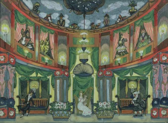 Skisse til Jacques Offenbachs "Tales of Hoffmann"