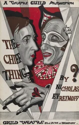 Plakat for The Chief Thing, skuespill av Nikolai Evreinov