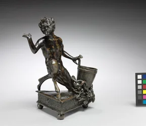 Knelende Satyr, ca. 1520 (bronse)