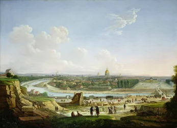 Generell utsikt over Paris fra Chaillot Hill, 1818