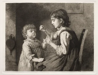 Det første håndarbeidet, 1884.
