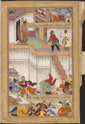 1. Akbar-nama, Adham Khan blir kastet i døden
