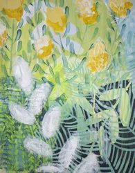 Gul blomsterhage