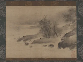 Ink Landscape Suiboku sansui zu, 1400-begynnelsen av 1500-tallet.