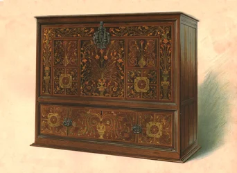 Skap innlagt med intarsia, 1904