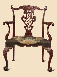 Mahogni stol, 1906