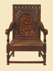Eik innfelt stol, 1904