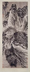 Trettiseks topper av Huang-fjellet gjenopprettet, ca. 1705.