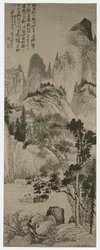 Landskap for Yongweng, Qing-dynastiet, ca. 1687–90 (blekk på papir)