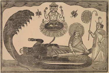Anantasayan (Vishnu liggende på slangen Ananta)