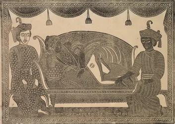 Kalighat-maleri, 1800-tallet.
