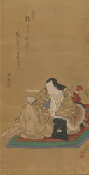 Portrett av skuespilleren Arashi Rikan I, ca. 1812.