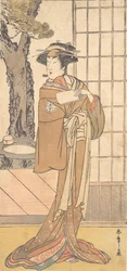 Skuespilleren Segawa Kikunojo tredje som en Oiran, ca. 1780.