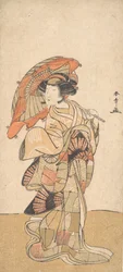 Den første Nakamura Tomijuro som kvinnedanser, datert oktober eller november 1778.