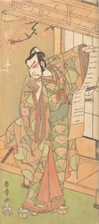 Den fjerde Ichikawa Danjuro som en samurai av høy rang, sannsynligvis 1770.