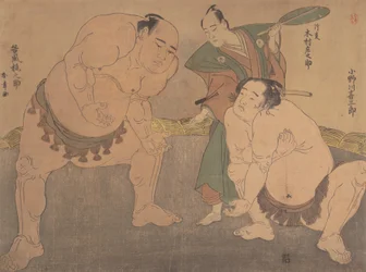 Wrestlers, ca. 1785.