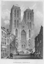Katedralen, Brussel, 1850