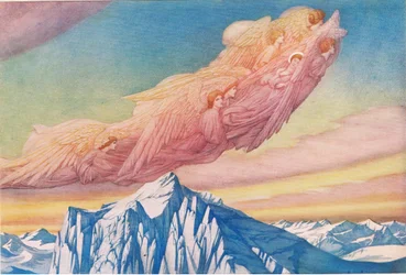 St Catherine. «Se den lille skyen, som båret høyt. Så ømt av vinden, flyter fort bort, over de snødekte toppene
